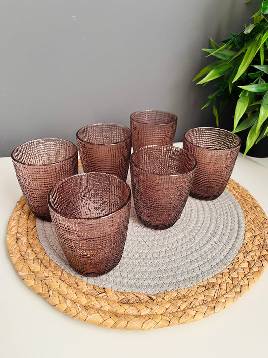 طقم كوبيات (نبيتى) منقرش(c10)