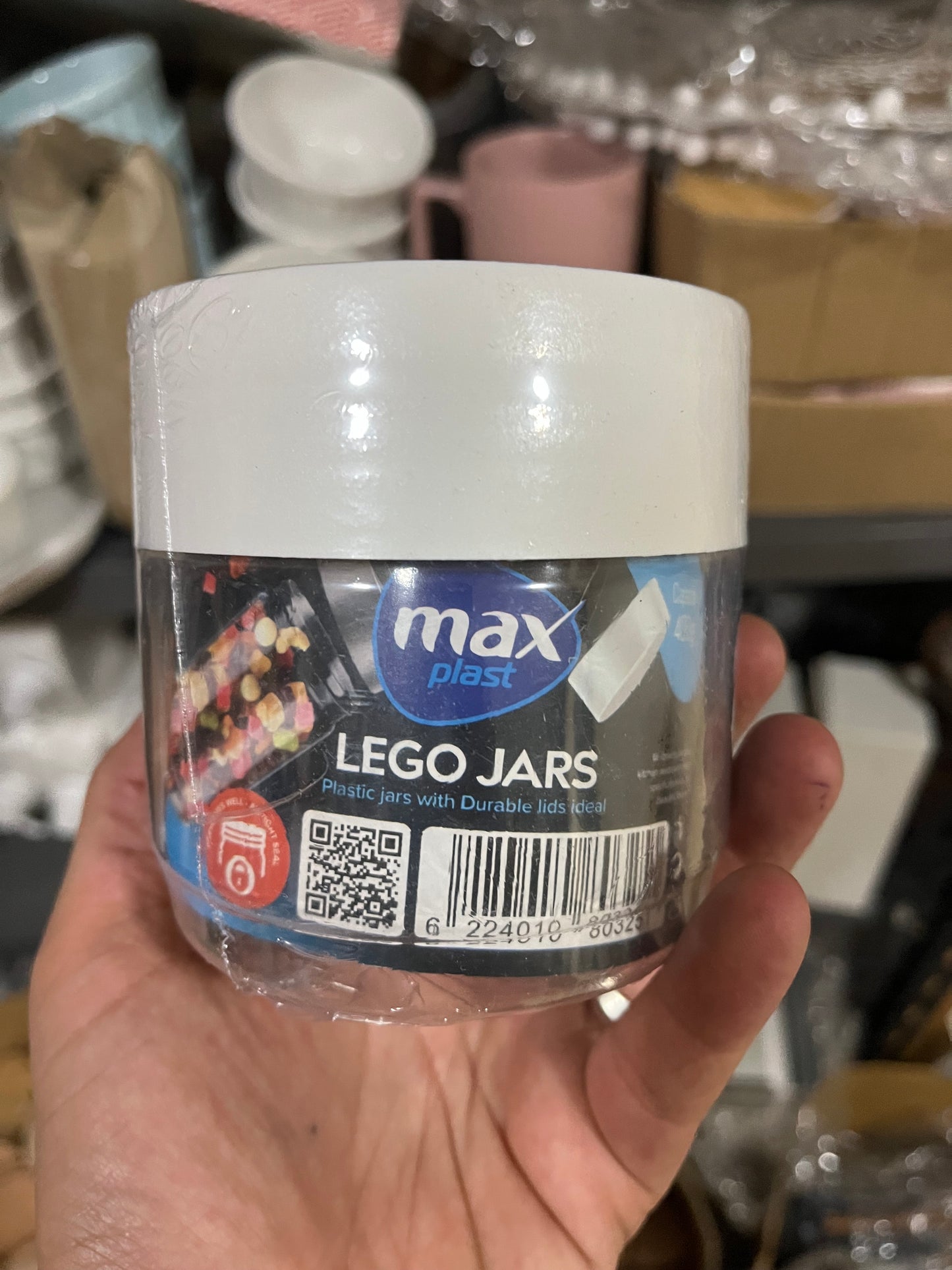 Max jar برطمان ٣٥٠ ملى صغير ابيض (ماكس)(offer)