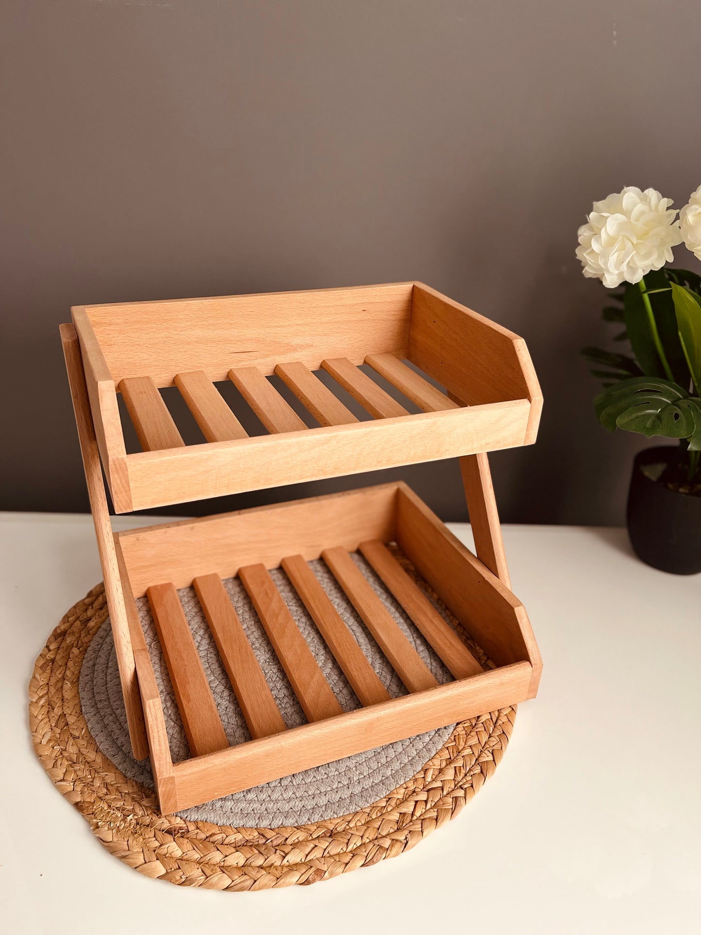Wooden organizer 2floors