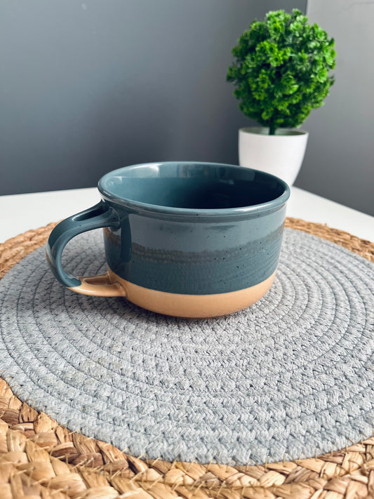 Large Soup mug navy blue مج شوربه كبير كحلي