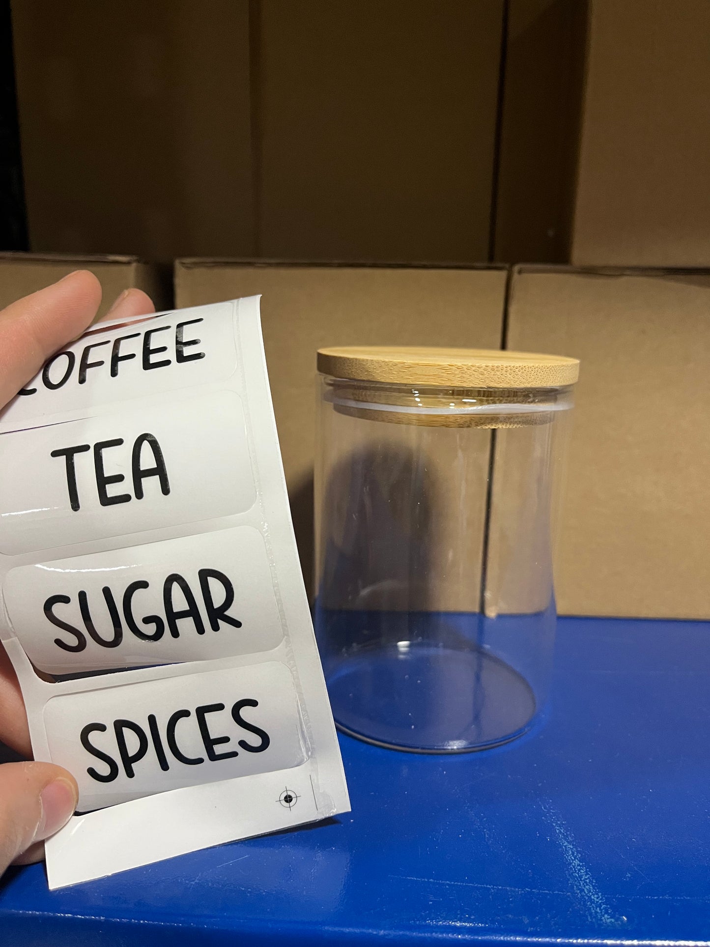 برطمان(واحد) 450 ml +استكر (coffee /sugar/tea)
