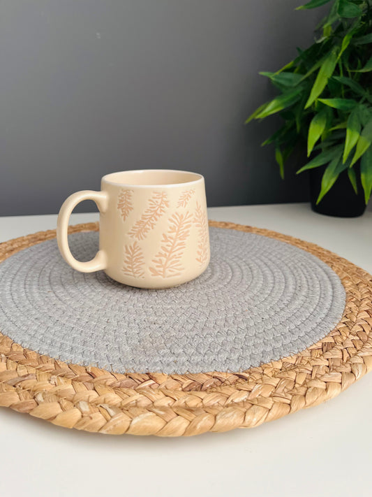 Porcelain mug (bije )pattern (code476)