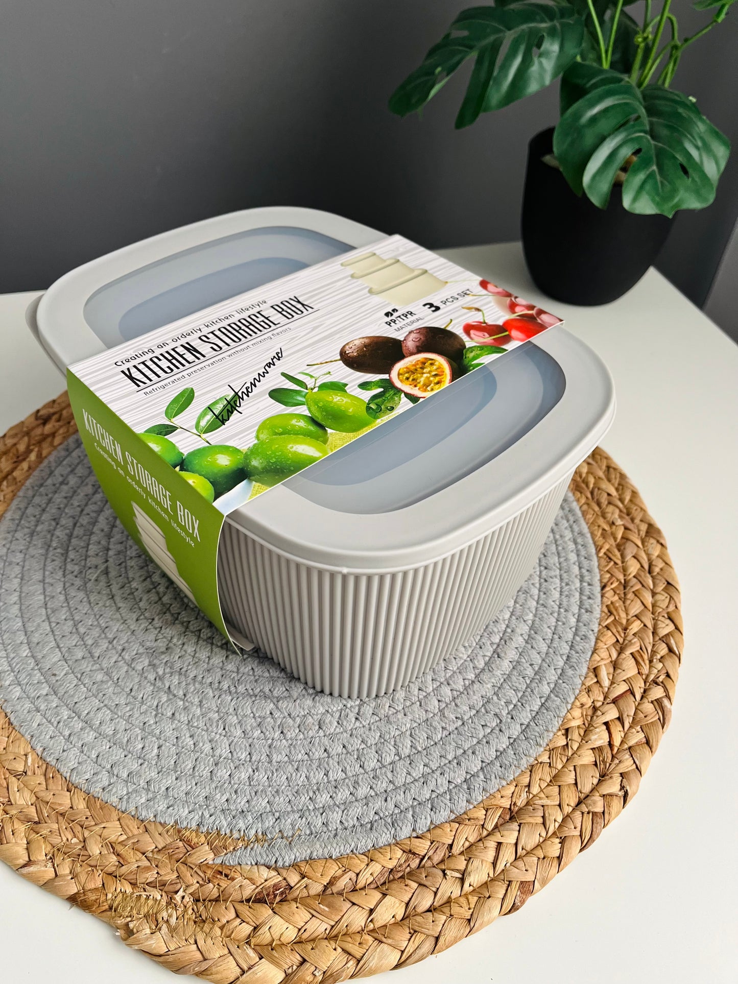 (Gray) Large fridge box (high quality)code604