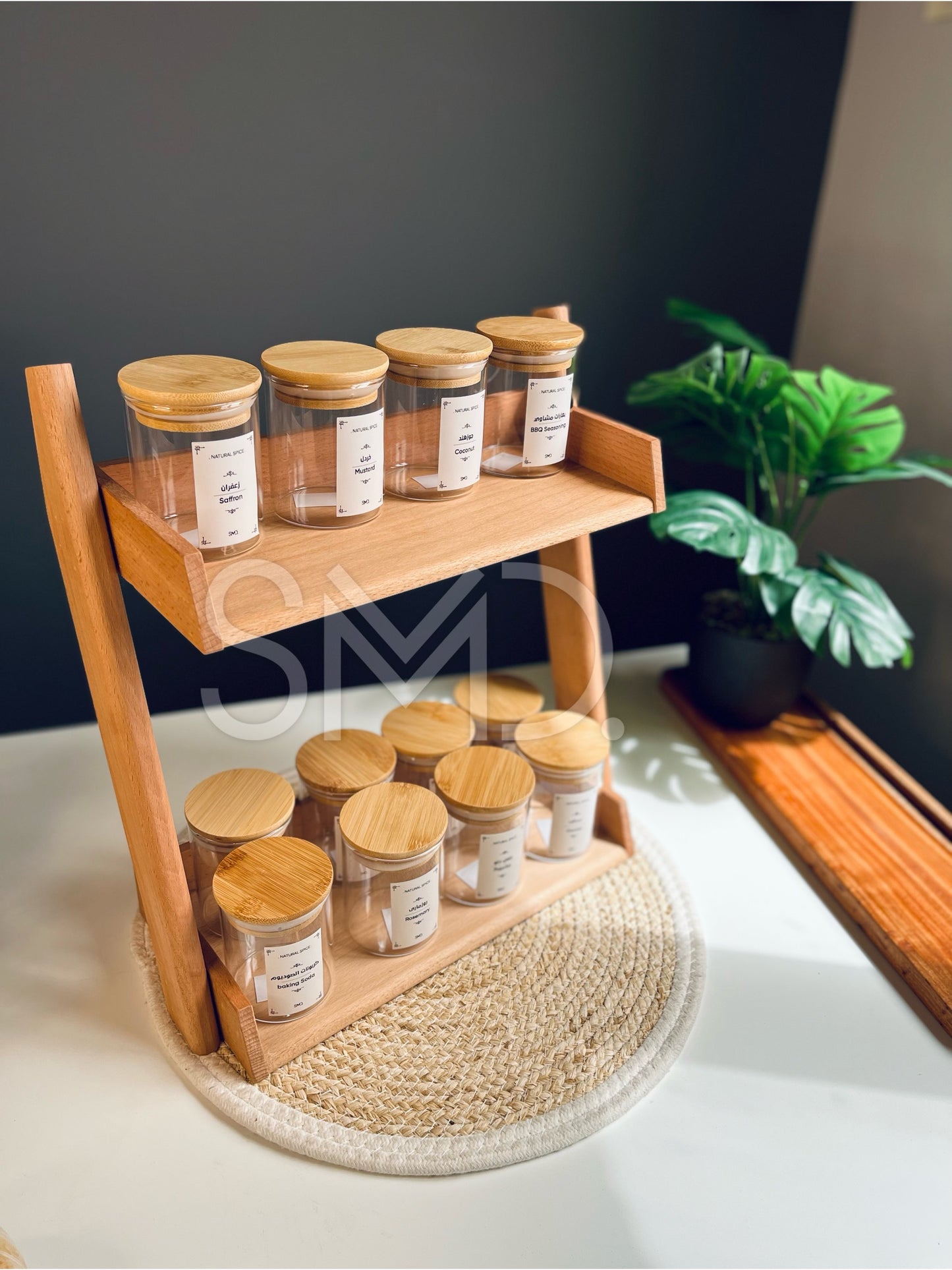 Set of 12 glass jars 200ml 8cm*6cm (+shelves