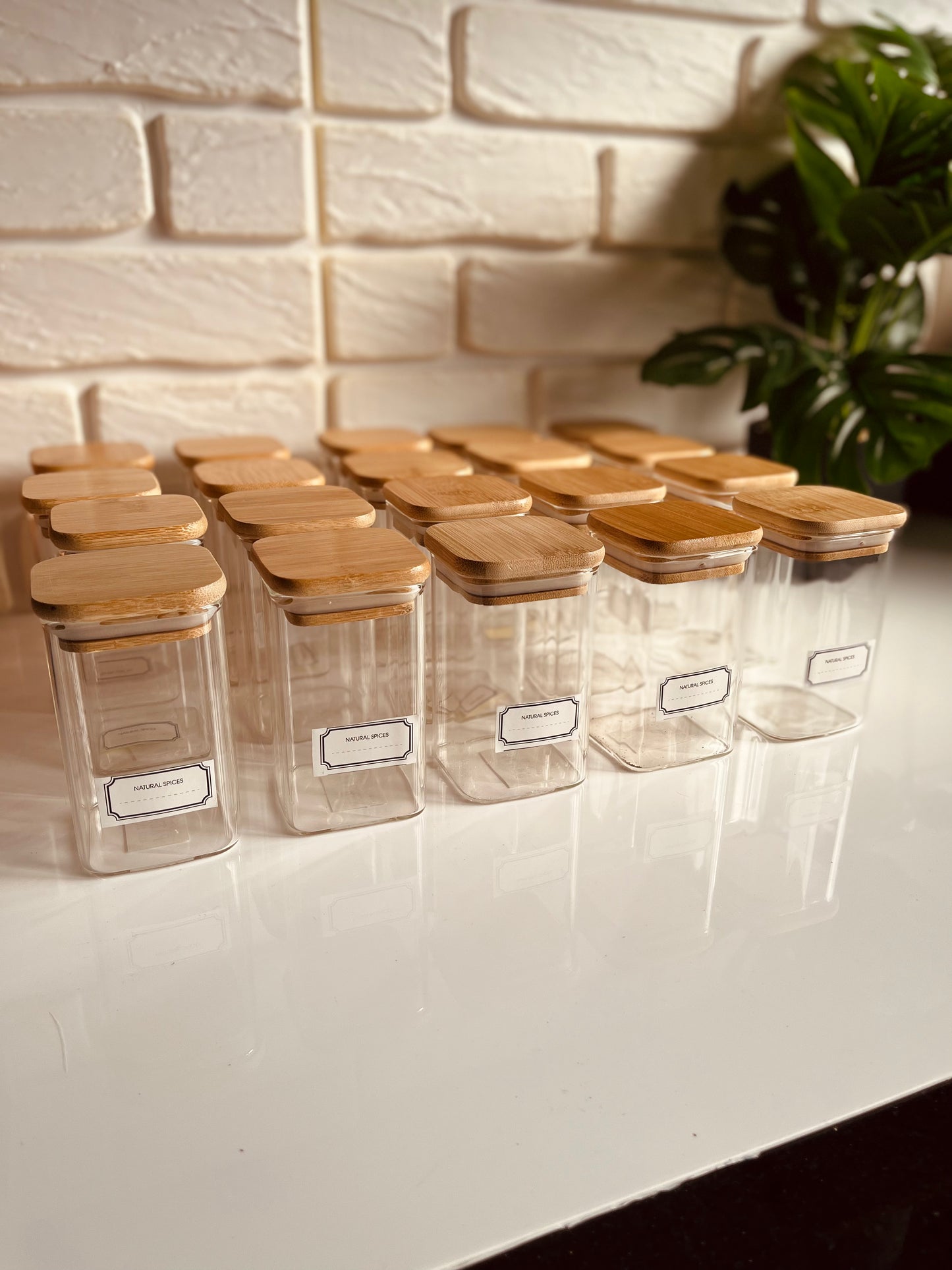 Set of 20 glass jars 250ml
