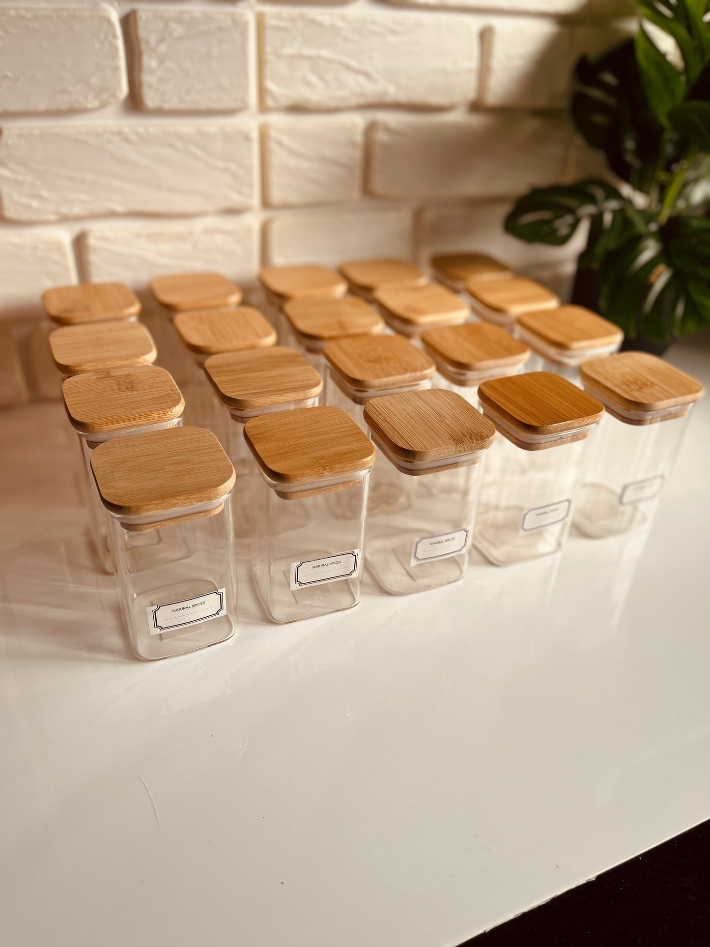 Set of 20 glass jars 250ml