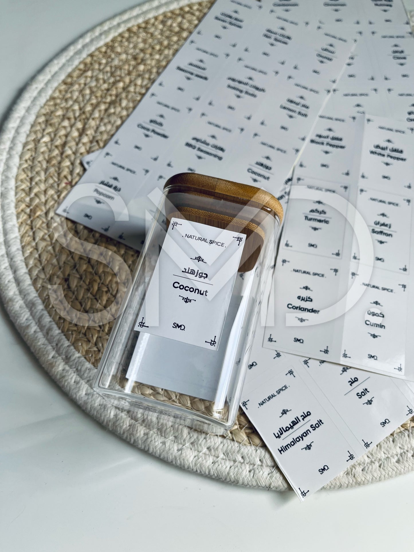49 stickers for spices size 3.5cm*5cm