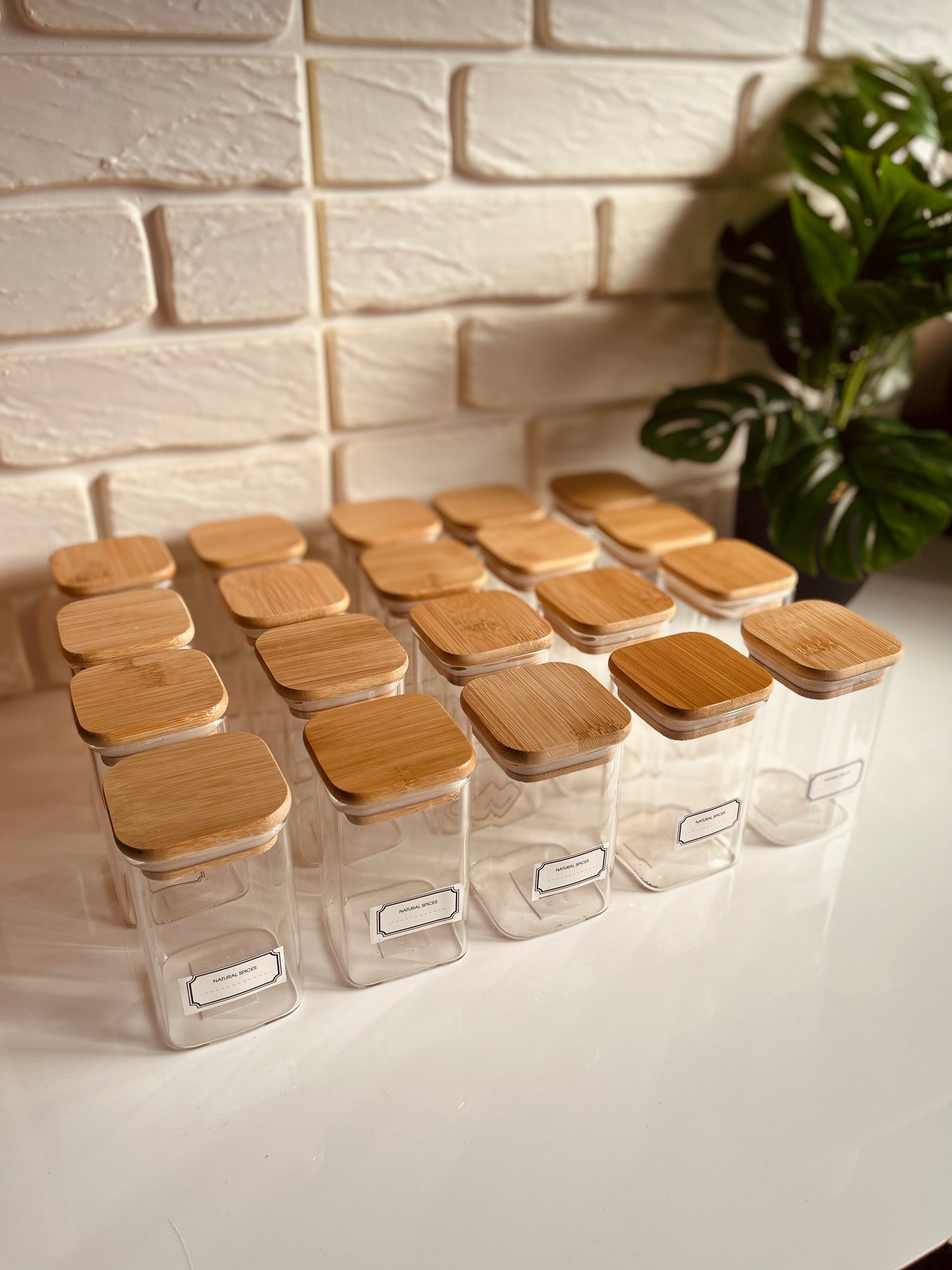 Set of 20 glass jars 250ml