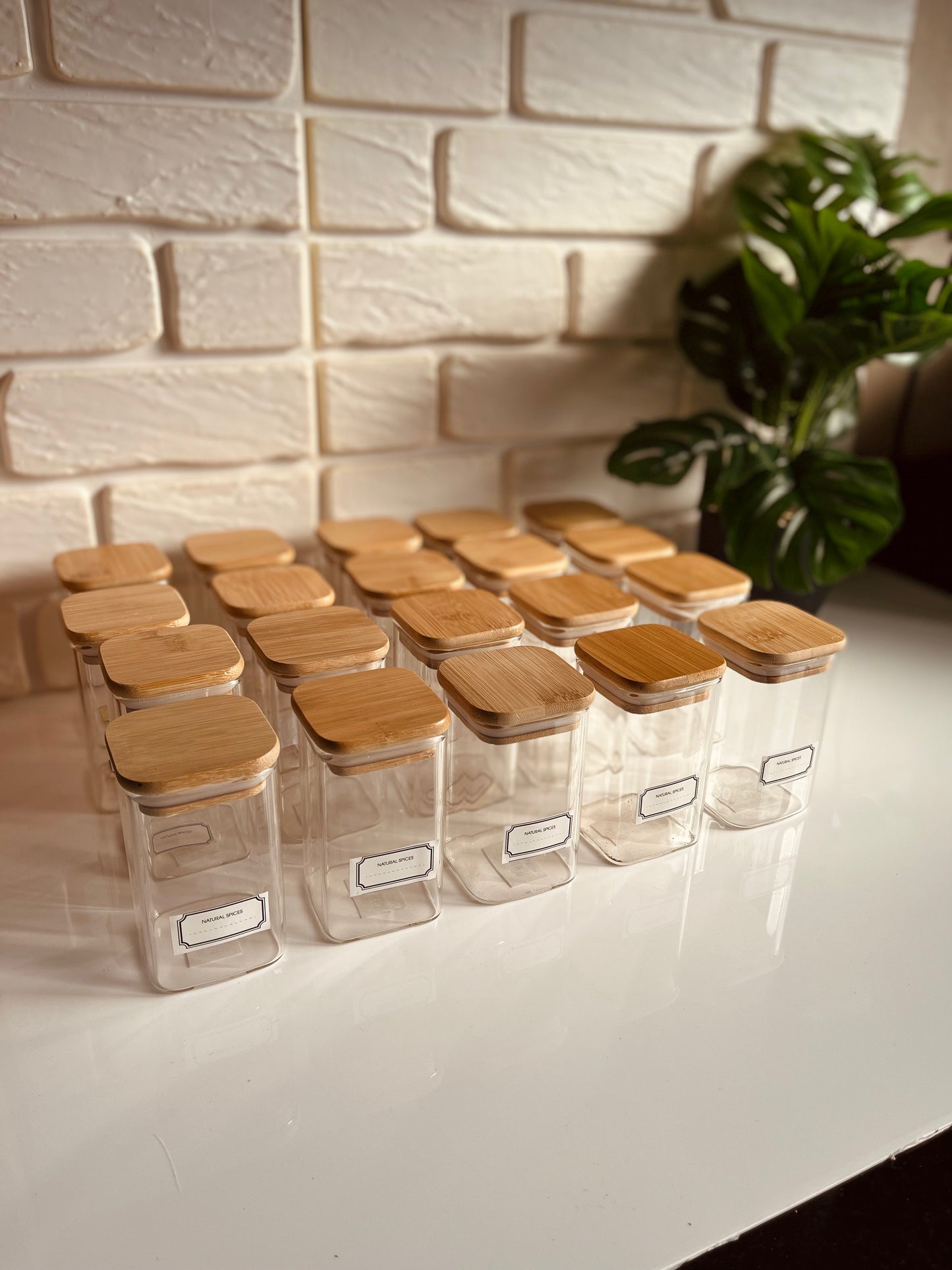 Set of 20 glass jars 250ml