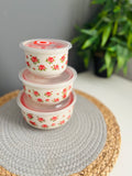 Set of 3 fridge Box (flowers)code 2B