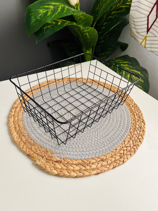 بسكت حديد ساده (اسود) كبير28cm*21cm*10cm