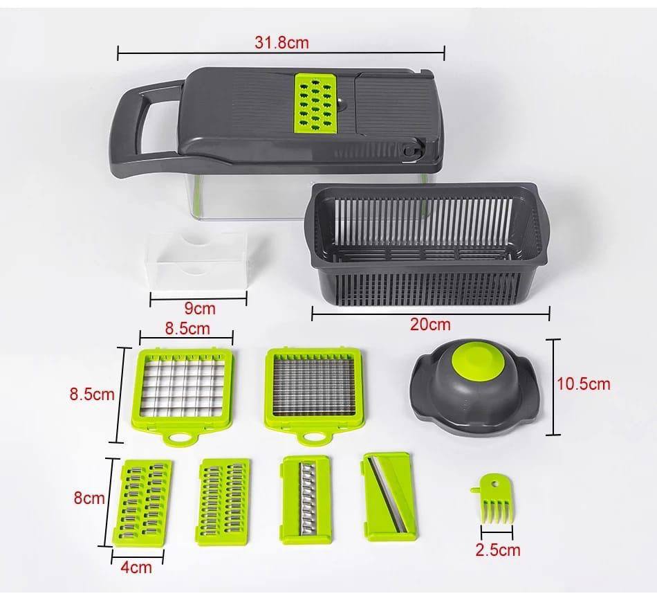 (16 pieces )Green grater [قطاعه خضار]