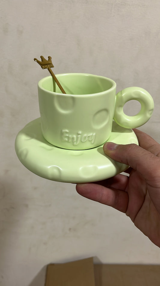 Mint Green Doughnut Mugمج دونتس (أخضر)