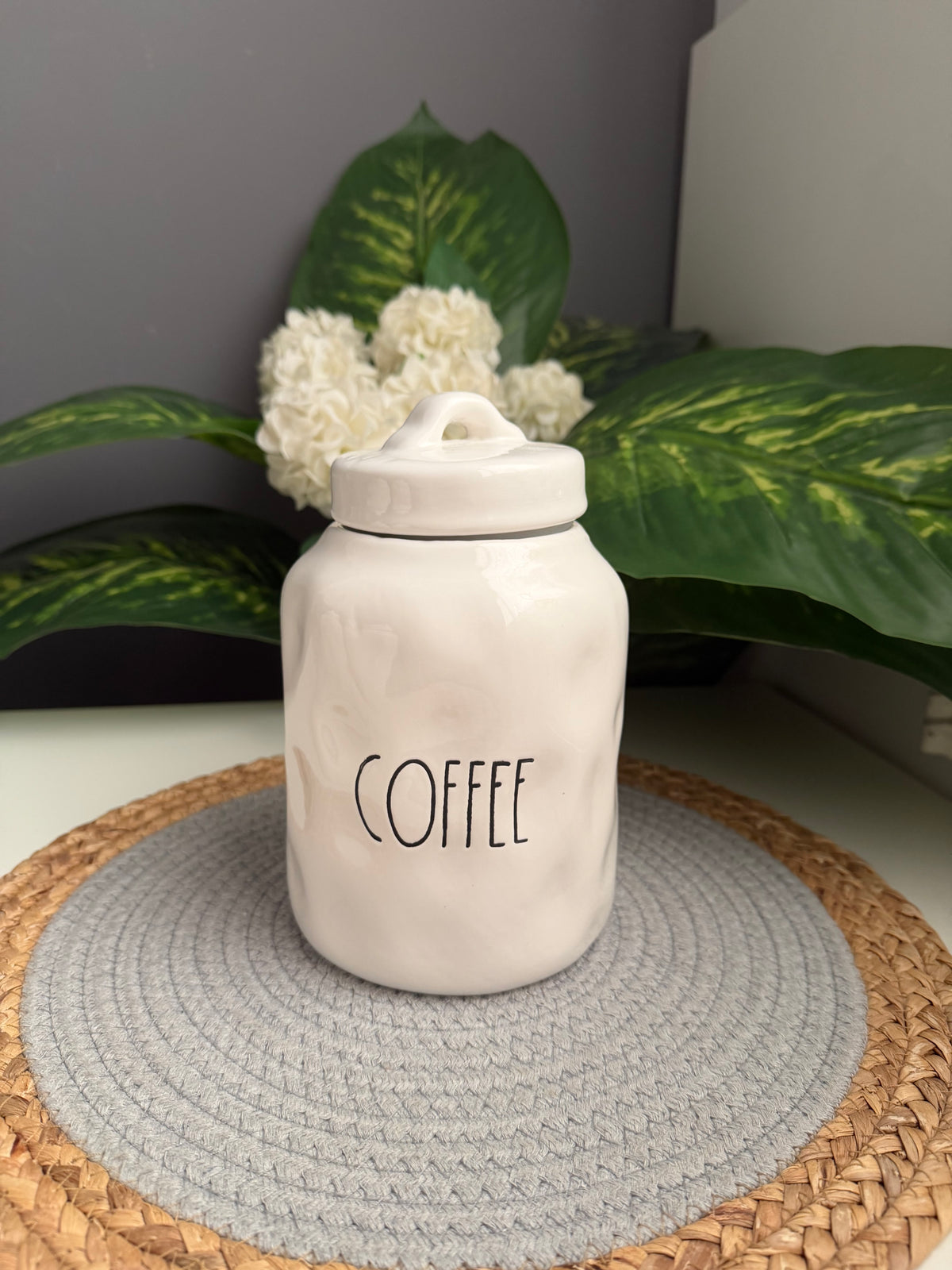 Large COFFEE JAR porcelain (code454)-1500ml