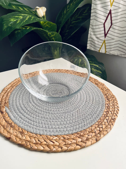 Half moon bowl small بوله زجاج حرف مايل صغير(شفاف)code1-127