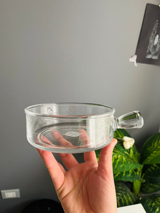 Glass Tajin Pyrex 15 cm  طاچن زجاج بيركس سادة