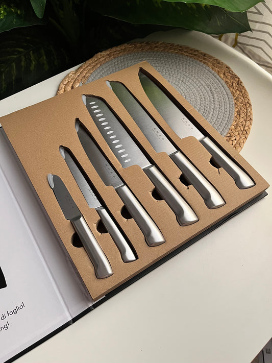 (Code2538) طقم سكاكين ماركه(SMEG)6 قطع