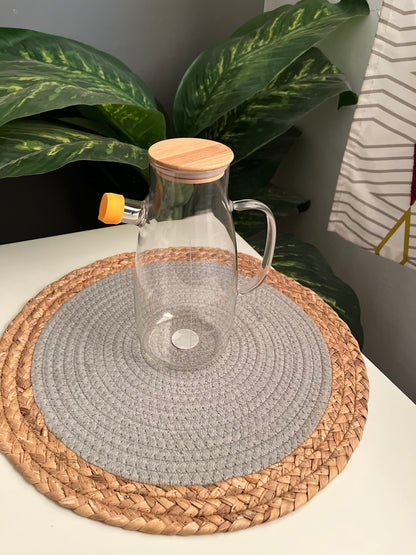 Glass oil jar with 1000ml