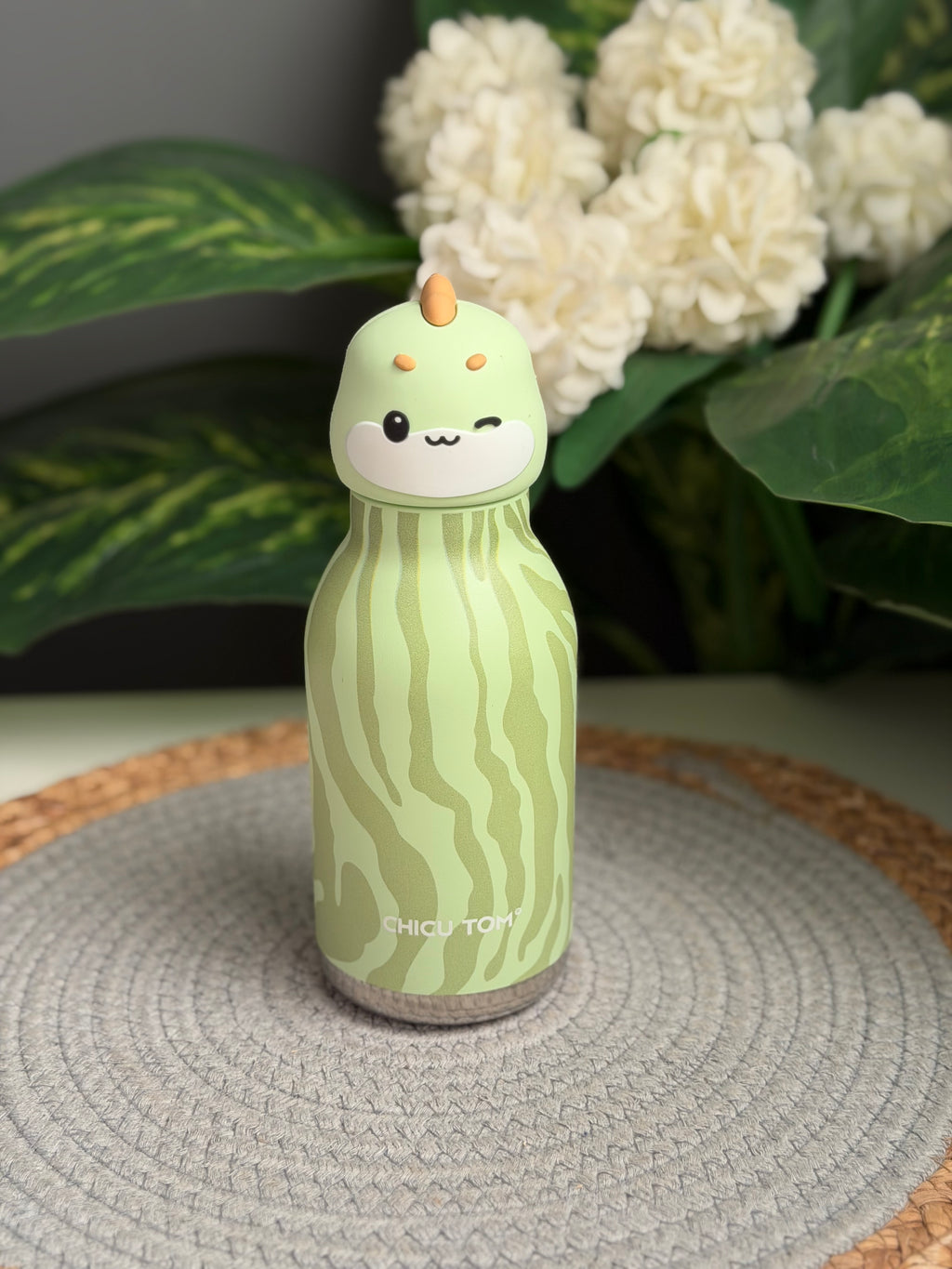 Animal bottle 480ml (ديناصور أخضر)