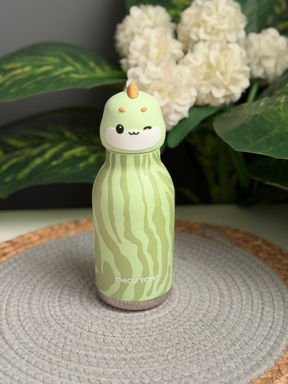 Animal bottle 480ml (ديناصور أخضر)