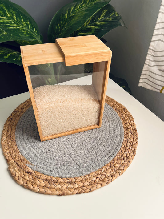 Box jar (bamboo wood)code177