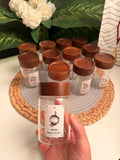 (Code315) Set of (12) glass jars 250(جديد)غطاء غامق كبير