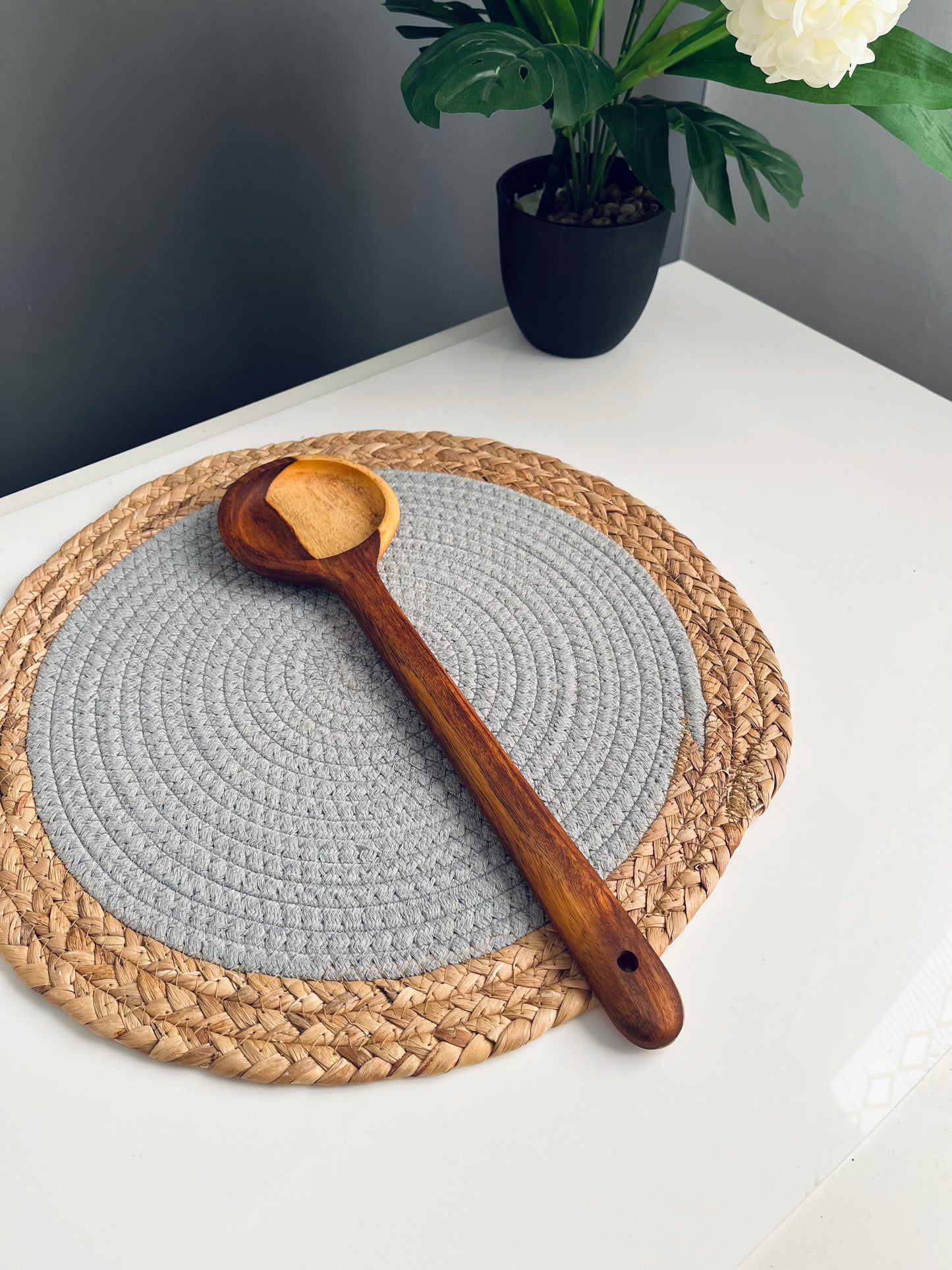 (One )Large Wooden rice  spoon 36cm