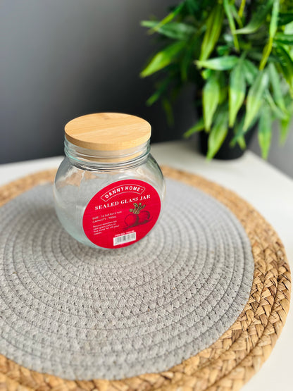 SEALED GLASS JAR 700ml(code 1966-84)dannyhome