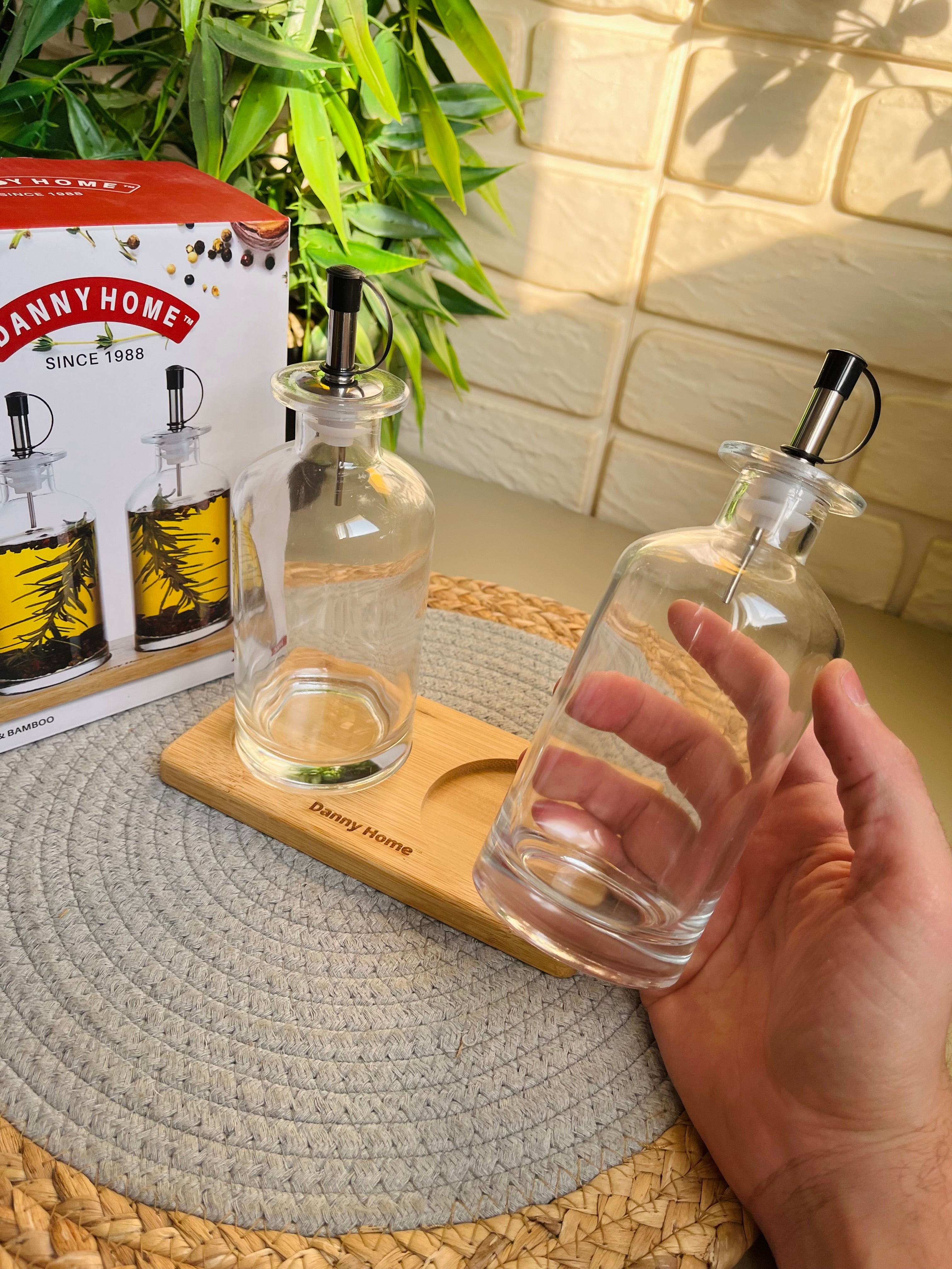 Set oil & vinegar+holder (danny home)code1900-80