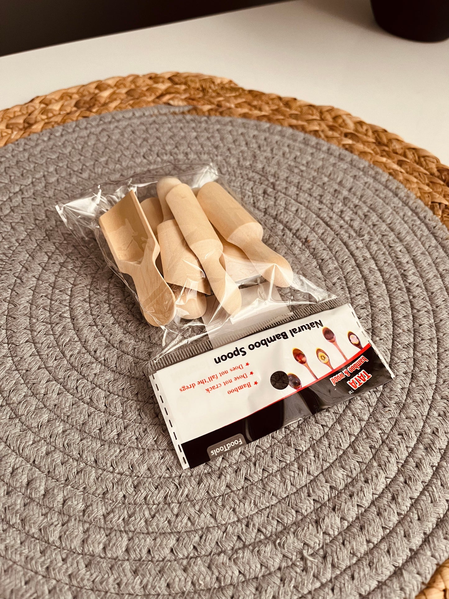 Wooden spices spoons (6 pieces )
