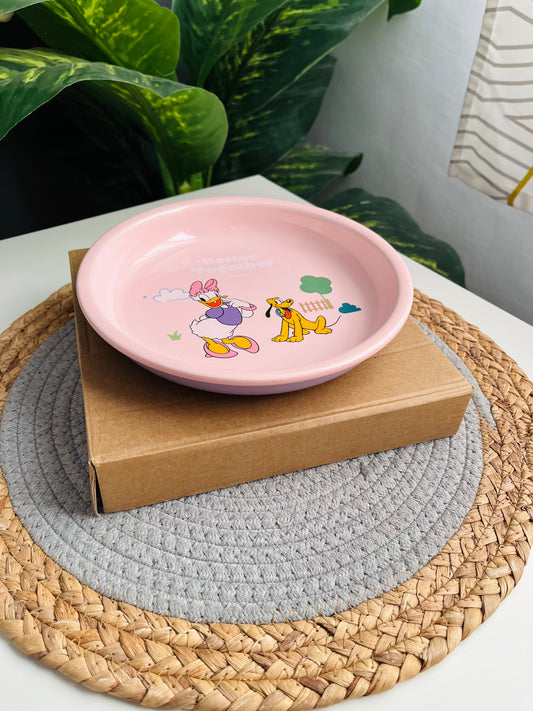 (Copy) ( Code 201VV)طبق بورسلين 21cm(  برتقالى ديزنى  الاصلى)