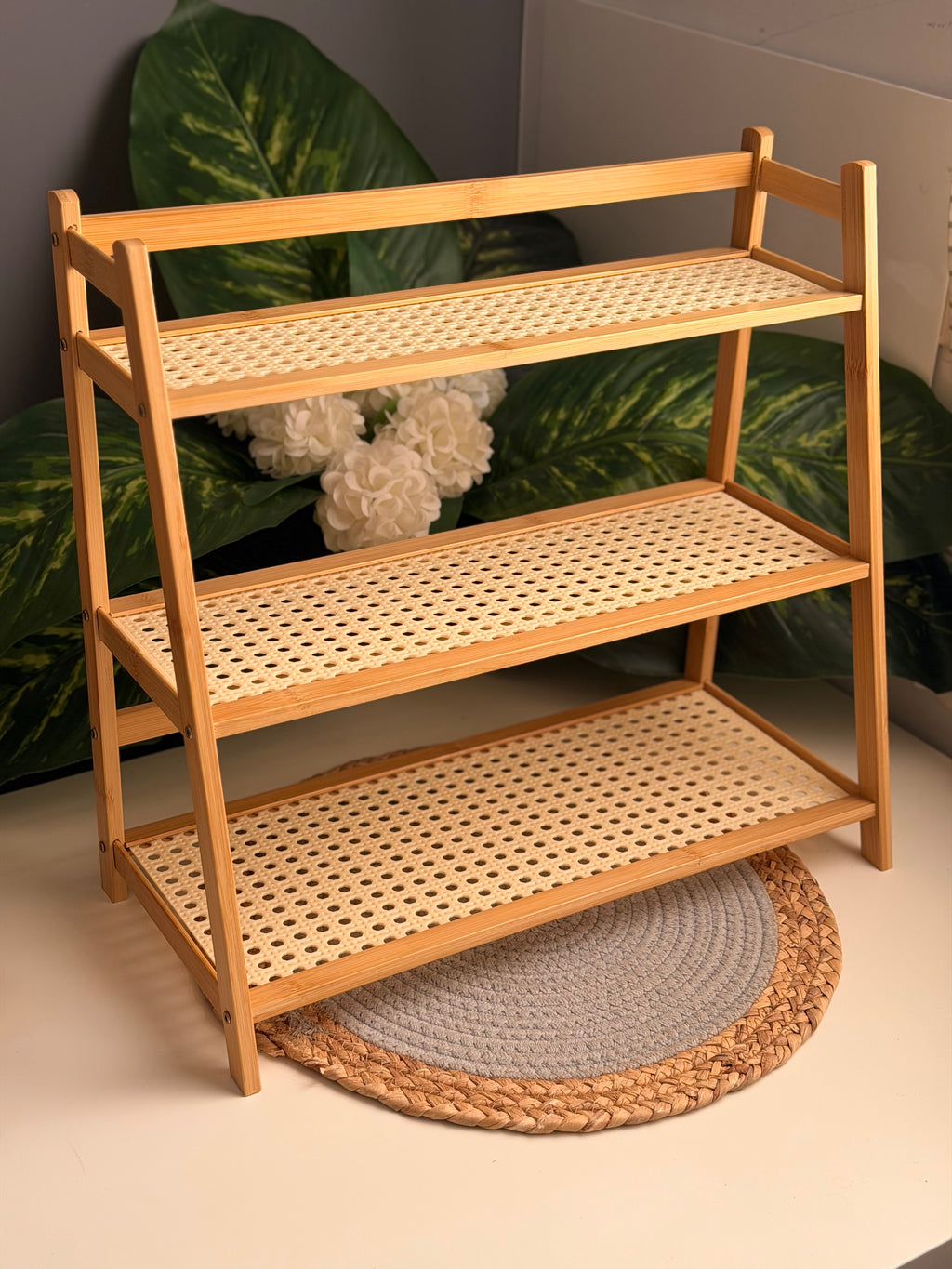 ٣ دور عريض (ratan)bamboo organizer (code351)
