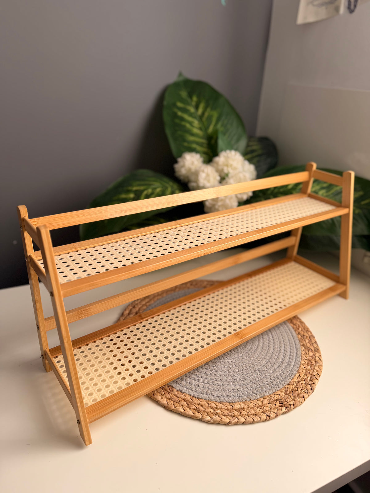 Large (ratan)bamboo organizer (code348)size 80cm(يتم تركيبه )