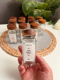 Set of 12 square 150ml glass jars(غطاء غامق)