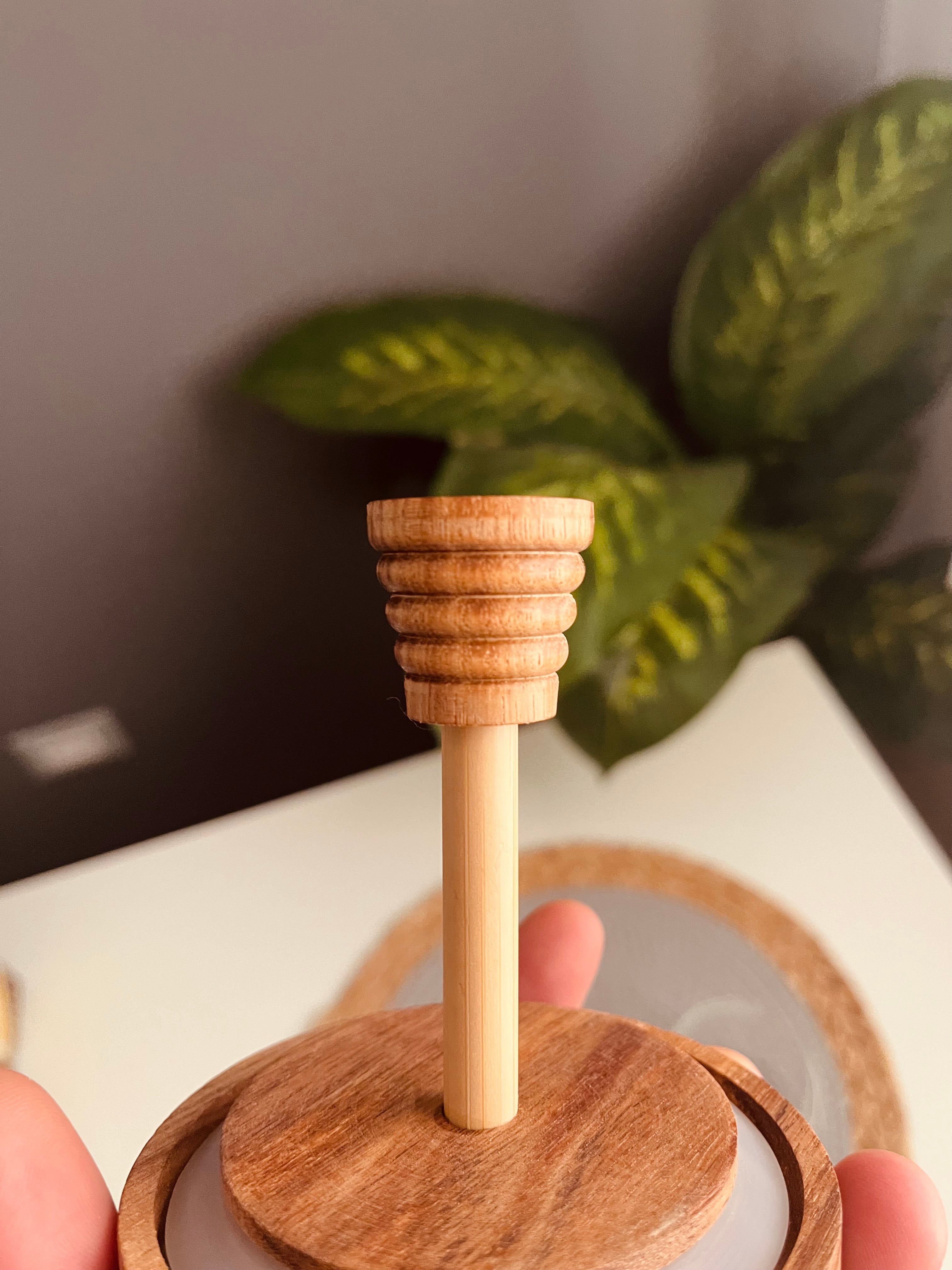 Honey jar برطمان عسل (جديد غطاء خشب )code65