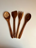 Wooden Kitchen Utensils Set - 4 Pc
