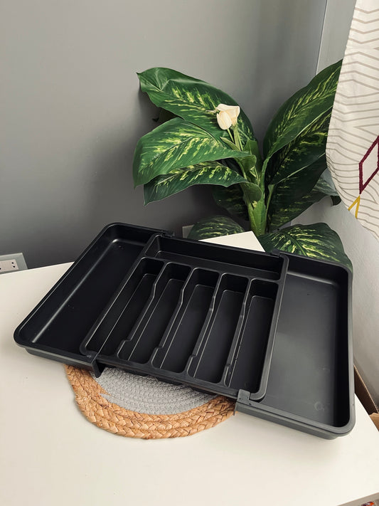قابل للتمدد   اسود Organizer  Drawer (acrylic )