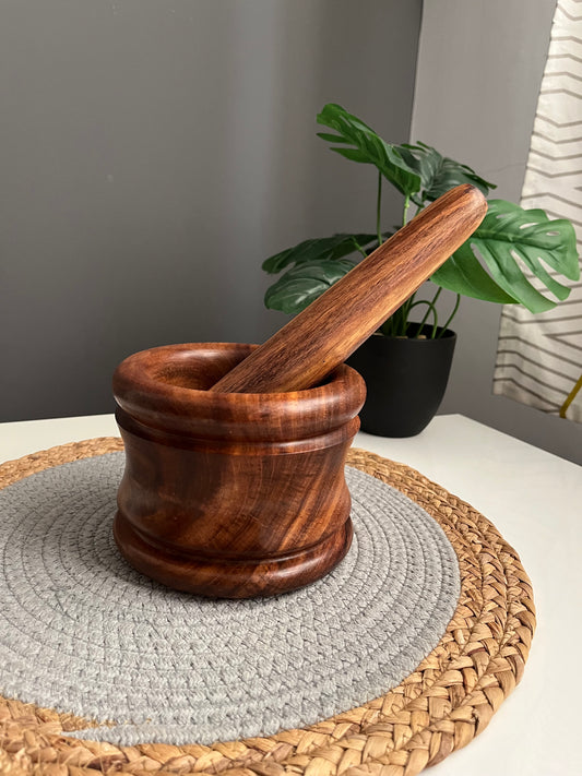 Wooden mortar (large)