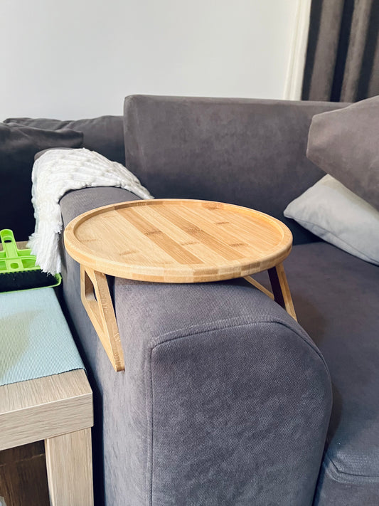 Sofa Arm tray 25cmأستند يد الكنبه سوسته خشب بمبو (code51-4)