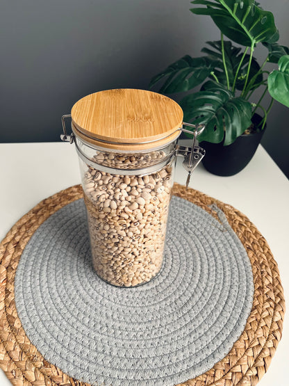 Large Glass jar 1.2L كلبس