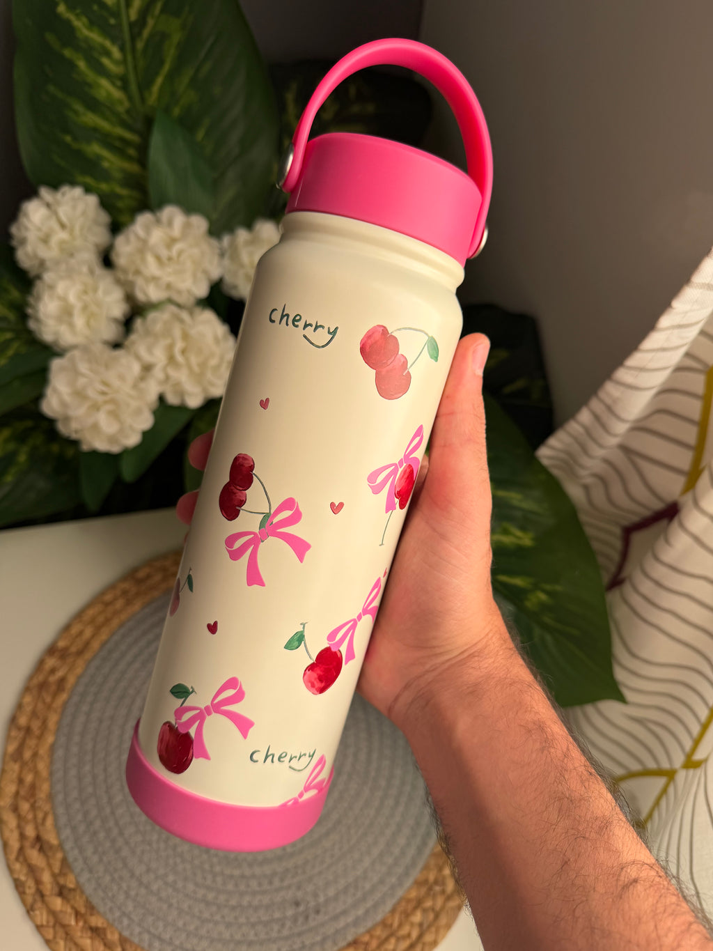 Stainless steel bottle 800ml(codeF1830)pink