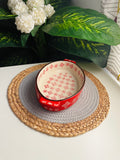 طاجن أحمر وسط 26cm(بيضاوى)code21
