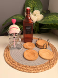 (Bundle)glass bottle-starbucks mug-bamboo coasters