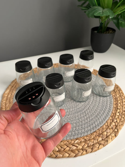 Set of 8 glass jars (new)250ml