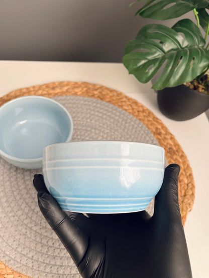 طقم ٢ بوله بورسلين ازرق11cm*6cm