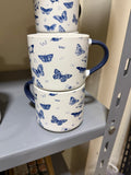 قطعه Blue Floral mug porcelain (code1941) (فراشه)
