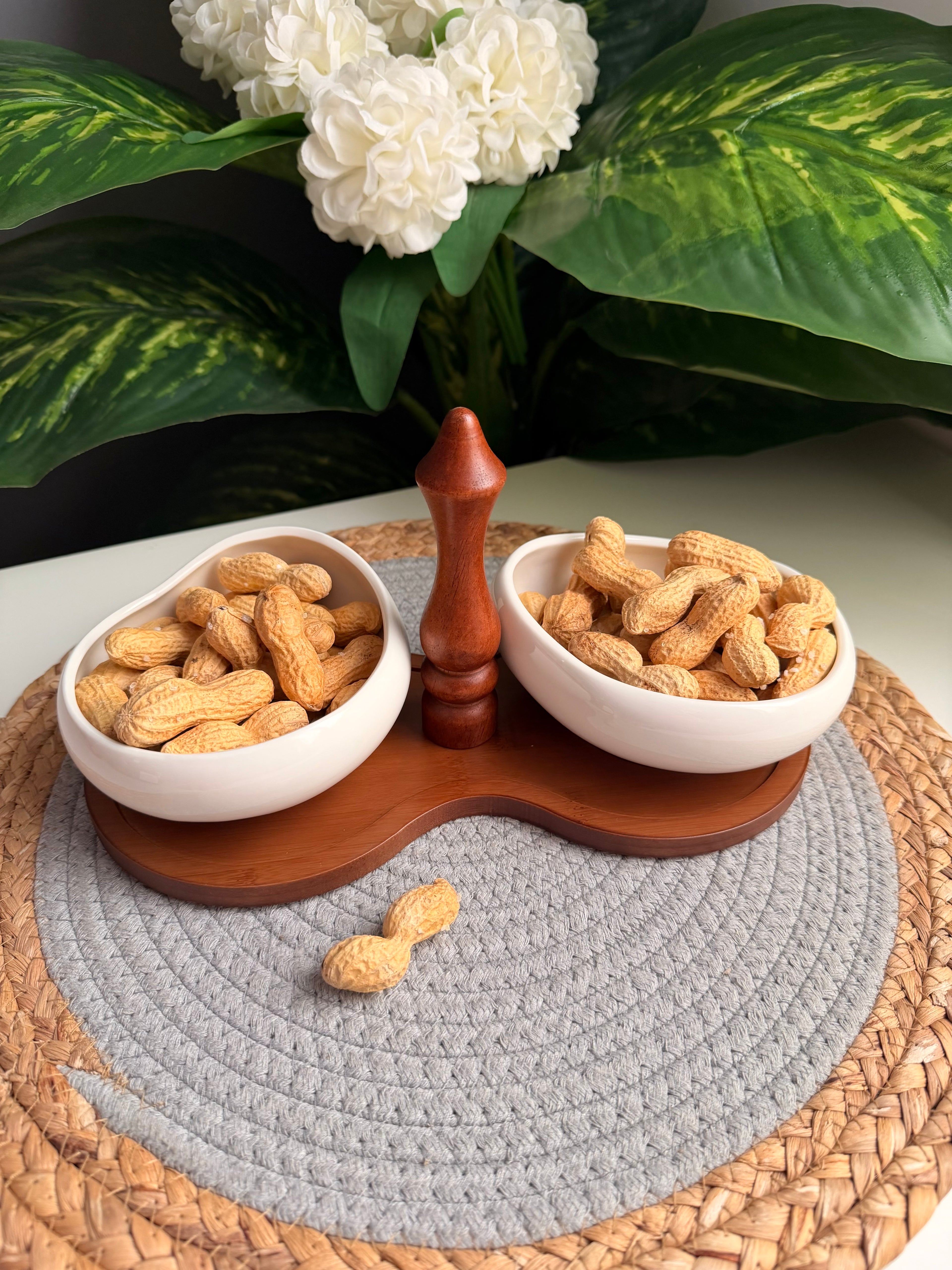 شياله بورسلين ابيض( ٢ طبق بورسلين )(code1605)