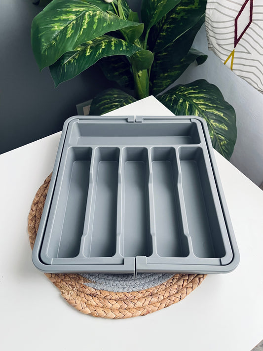 قابل للتمدد   رمادى  Organizer  Drawer (acrylic )