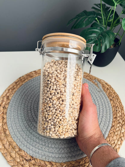 Large Glass jar 1.2L كلبس