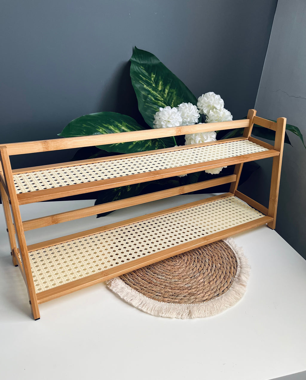 Large (ratan)bamboo organizer (code348)size 80cm(يتم تركيبه )